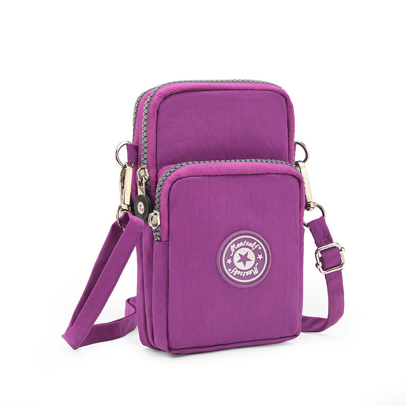 Factory Direct Mobile Phone Bag Women's Crossbody Bag Large Screen Mobile Phone Bag Coin Purse Hanging Neck Wrist Bag Running Vertical Mini