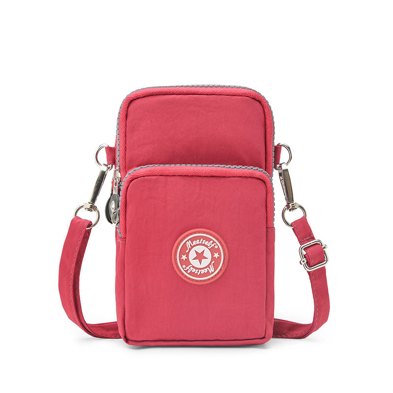 Factory Direct Mobile Phone Bag Women's Crossbody Bag Large Screen Mobile Phone Bag Coin Purse Hanging Neck Wrist Bag Running Vertical Mini